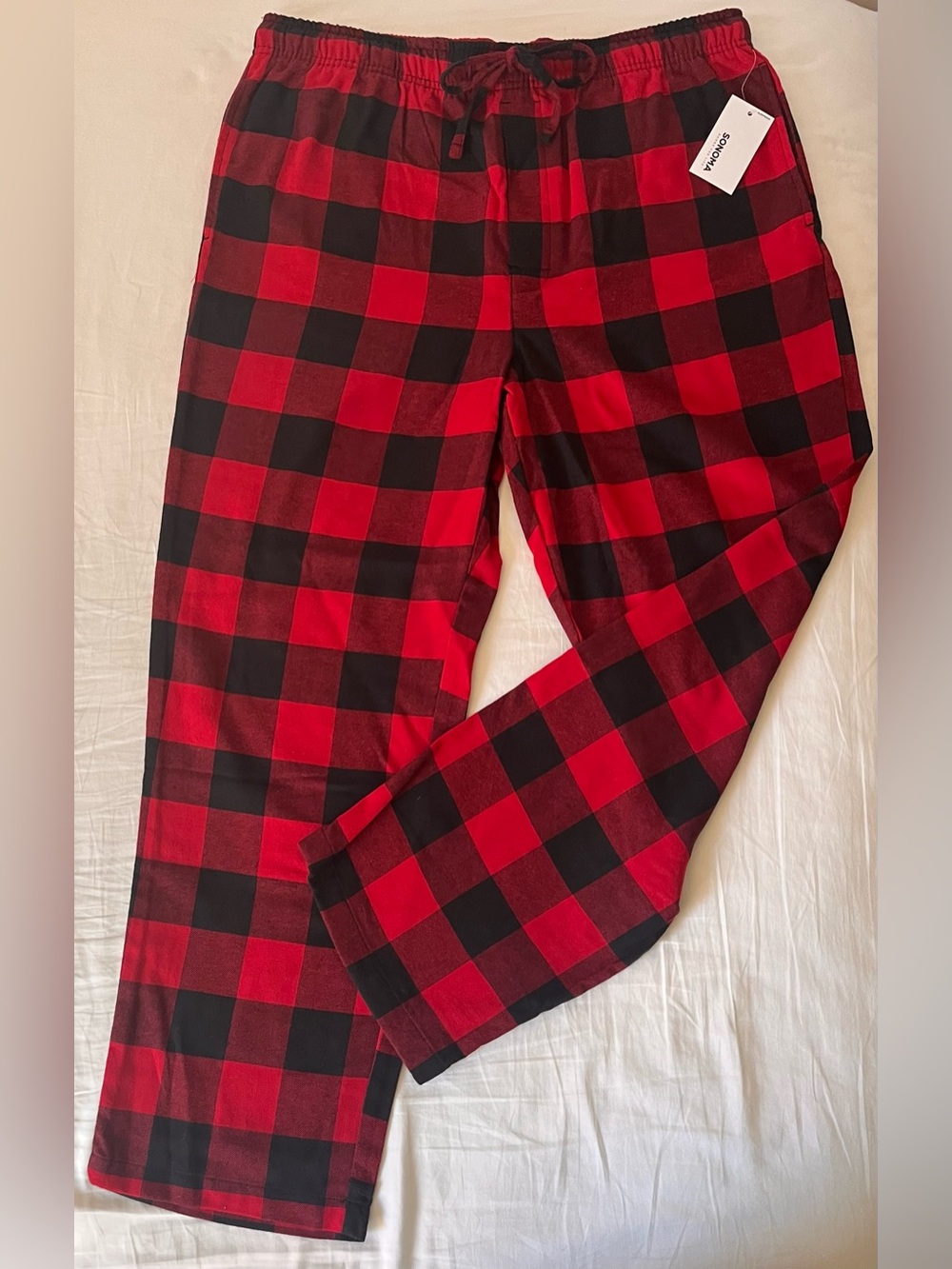 Sonoma Red and Black Buffalo Plaid Lounge Pajama Pants/Large